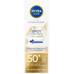 Nivea Sun Spot Control Luminous 630® odświeżający fluid przeciwsłoneczny do twarzy SPF50+ 40ml
