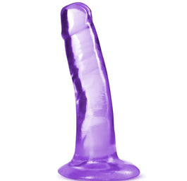 Blush B Yours Plus Hard N' Happy transparentne dildo z przyssawką Purple