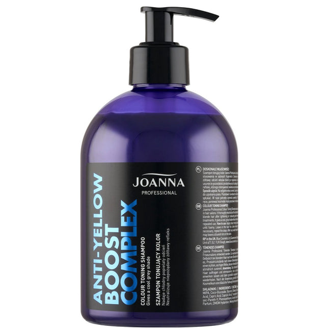 Joanna Professional Anti-Yellow Boost Complex szampon tonujący kolor Blue 500g