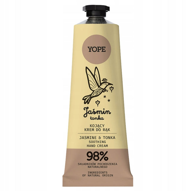 Yope Naturalny kojący krem do rąk Jaśmin & Tonka 50ml