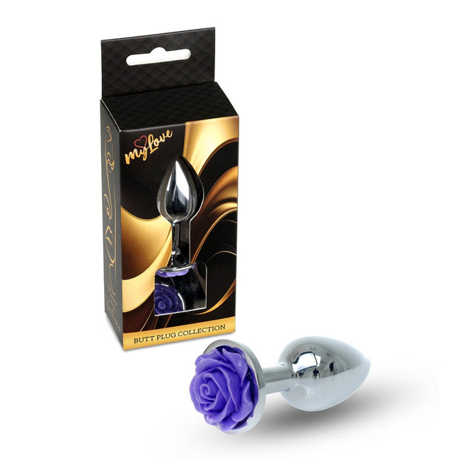 MyLove Butt Plug Collection metalowy korek Rose Purple