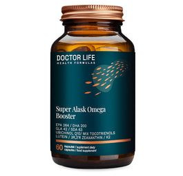 Doctor Life Super Alask Omega Booster suplement diety wspierający serce i zmniejszający stany zapalne 60 kapsułek