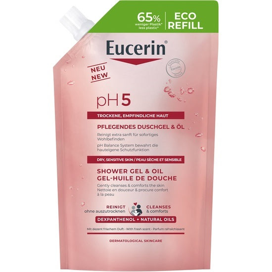 Eucerin pH5 delikatny żel pod prysznic z olejkiem refill 400ml