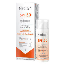 Medity+ Nawilżający krem do twarzy SPF50 50ml