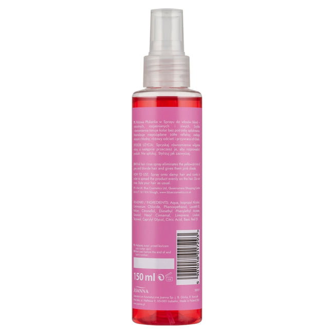 Joanna Ultra Color płukanka w sprayu różowa 150ml
