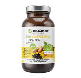 Big Nature Bio Curcuma + Piperine suplement diety 150 tabletek
