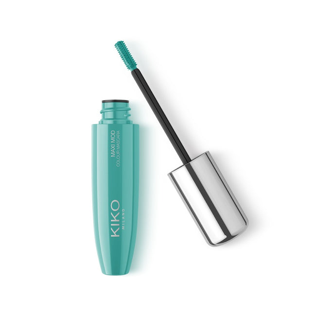 KIKO Milano Maxi Mod Colour Mascara kolorowy tusz do rzęs z małym aplikatorem dla maksymalnej objętości 06 Turquoise 12ml