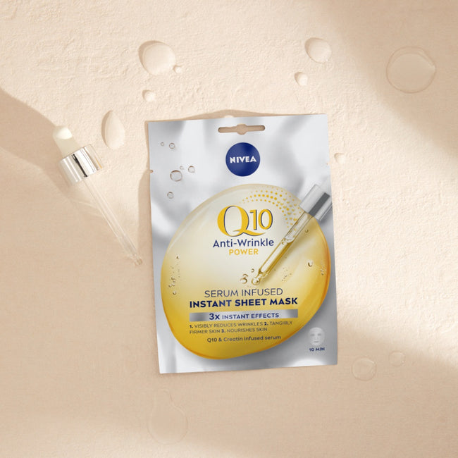 Nivea Q10 maska w płachcie z serum przeciwzmarszczkowym 1szt