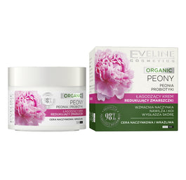 Eveline Cosmetics Organic Peony łagodzący krem redukujący zmarszczki 50ml