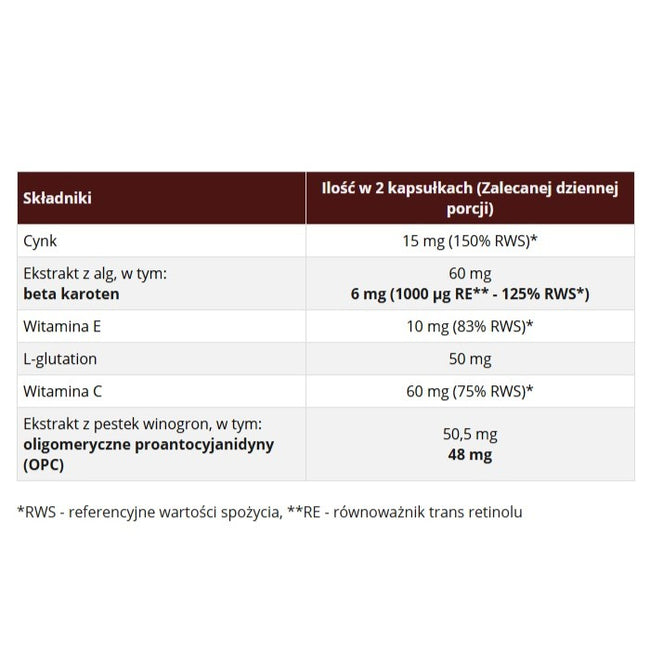 Skoczylas Na Plamki cynk i witamina E suplement diety 60 kapsułek