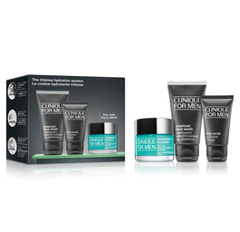 Clinique The Intense Hydration System zestaw krem do twarzy 50ml + peeling do twarzy 30ml + żel do mycia twarzy 50ml