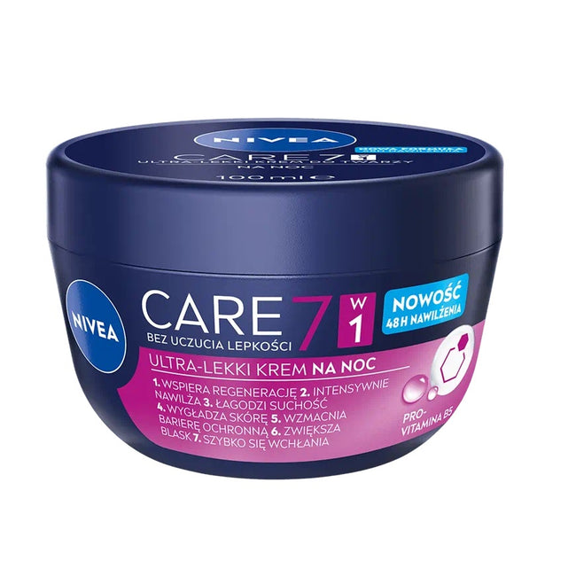 Nivea Care 7w1 ultra-lekki krem do twarzy na noc 100ml