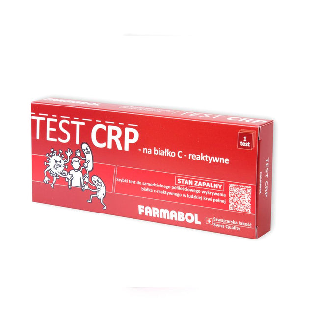 Farmabol Test CRP szybki test do samodzielnego półilościowego wykrywania białka c-reaktywnego w krwi 1szt