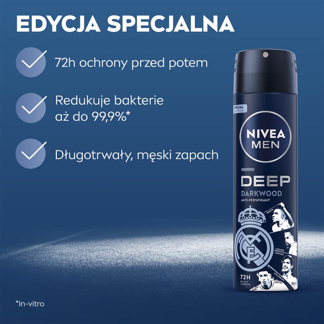 Nivea Men Deep Darkwood antyperspirant spray 150ml