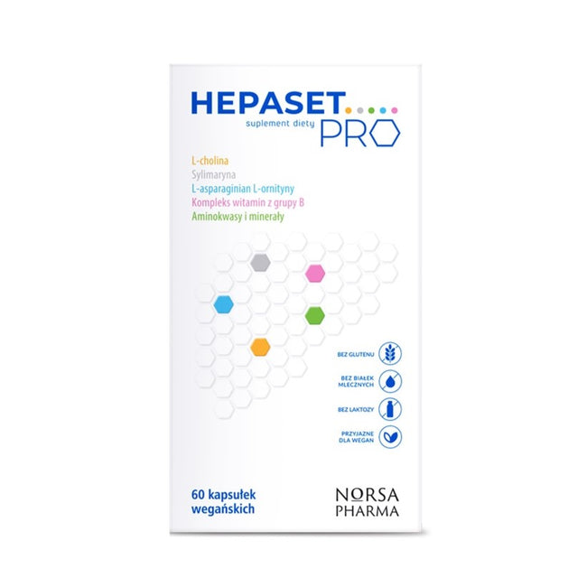 Norsa Pharma Hepaset Pro suplement diety 60 kapsułek