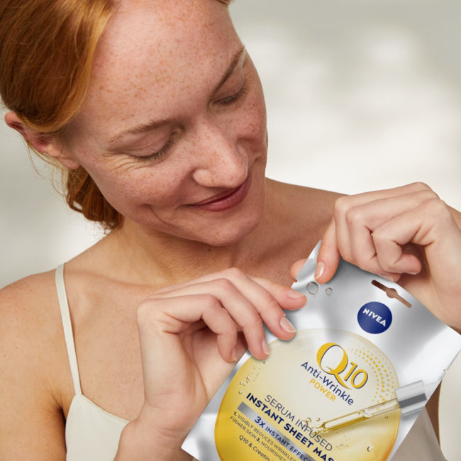 Nivea Q10 maska w płachcie z serum przeciwzmarszczkowym 1szt