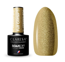 Claresa Soak Off UV/LED Full Glitter lakier hybrydowy 3 5g