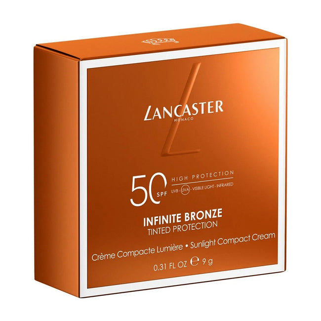 Lancaster Infinite Bronze Tinted Protection podkład brązujący w kompakcie SPF50 9g