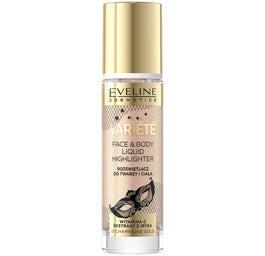 Eveline Cosmetics Variete Liquid Highlighter płynny rozświetlacz do twarzy i ciała