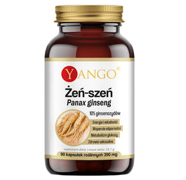 Yango Żeń-szeń Panax ginseng suplement diety 90 kapsułek