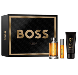 Hugo Boss Boss The Scent For Man zestaw woda toaletowa spray 100ml + woda toaletowa spray 10ml + żel pod prysznic 100ml