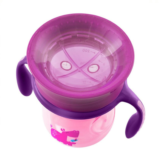 Chicco Perfect Cup 360° kubek do nauki samodzielnego picia 12m+ Girl 200ml