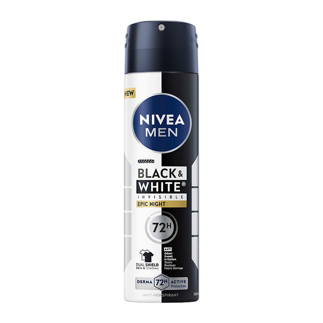 Nivea Men Black & White Invisible Epic Night antyperspirant spray 150ml