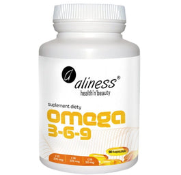 Aliness Omega 3-6-9 270/225/50mg suplement diety 90 kapsułek