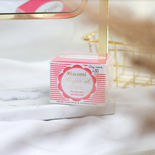 Nacomi Arganowy krem na dzień z witaminą E +30 50ml