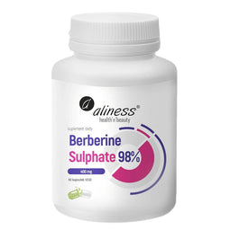 Aliness Berberine Sulphate 98% 400mg suplement diety 60 kapsułek