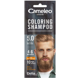 Cameleo Men Coloring Shampoo szamponetka koloryzująca dla mężczyzn 5.0 Jasny Brąz 15ml