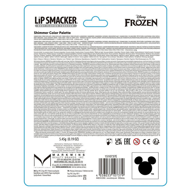 Lip Smacker Disney Frozen Shimmer Color Palette paleta do makijażu dla dzieci