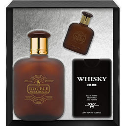 Evaflor Double Whisky zestaw woda toaletowa spray 100ml + woda toaletowa spray 20ml + woda toaletowa spray 10ml