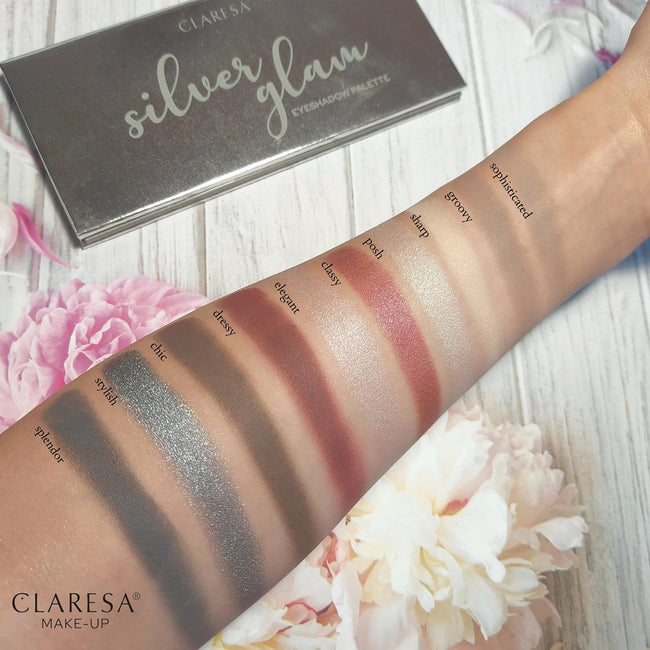 Claresa Paleta cieni do powiek Silver Glam 12g