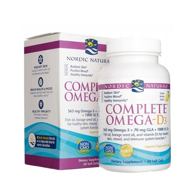 Nordic Naturals Complete Omega-D3 suplement diety 60 kapsułek