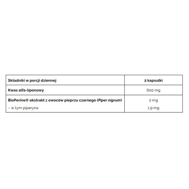 Pharmovit Kwas Alfa-Liponowy ALA 300 mg suplement diety 60 kapsułek
