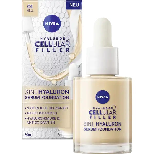 Nivea Cellular Filler 3in1 Hyaluron Serum Foundation podkład do twarzy