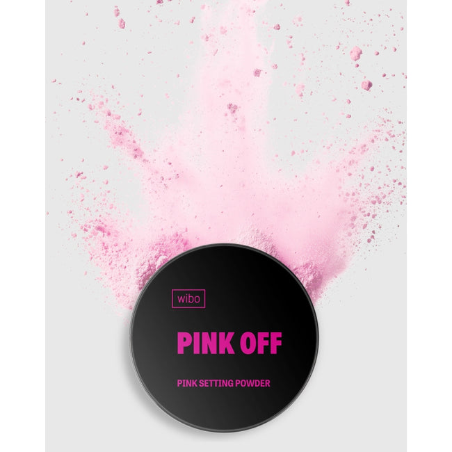 Wibo Pink Off Setting Powder różowy puder utrwalający makijaż 7g