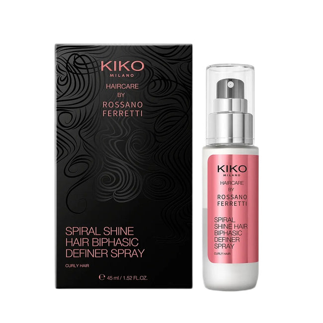 KIKO Milano Spiral Shine Hair Biphasic Definer Spray dwufazowy spray nadający lokom wyrazistość i sprężystość do 72 godzin 45ml