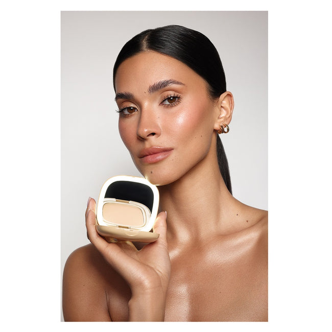 LOVRO LED Setting Powder transparentny puder prasowany utrwalający z lusterkiem LED 7.5g