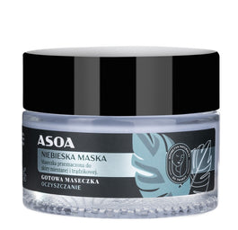Asoa Gotowa maseczka do twarzy Niebieska Glinka 50ml