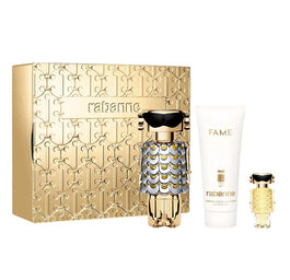 Paco Rabanne Fame zestaw woda perfumowana spray 80ml + balsam do ciała 100ml + miniatura wody perfumowanej spray 4ml