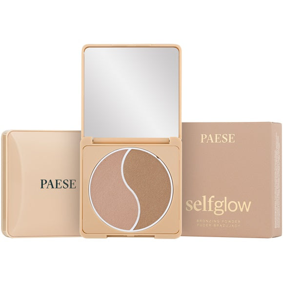 Paese Self Glow Bronzing Powder prasowany puder brązujący