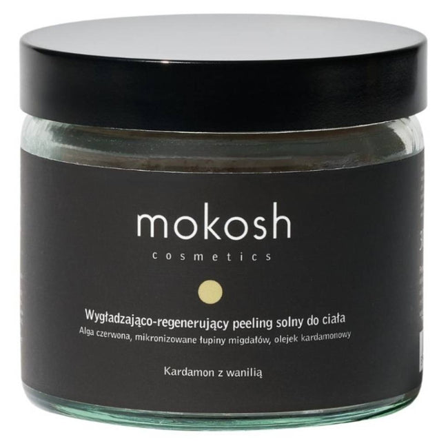 Mokosh Wygładzająco-regenerujący peeling solny do ciała Kardamon z wanilią 300g