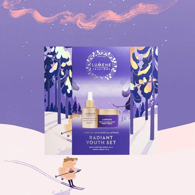Lumene Nordic Ageless [Ajaton] Radiant Youth Set zestaw serum do twarzy 30ml + krem do twarzy 50ml