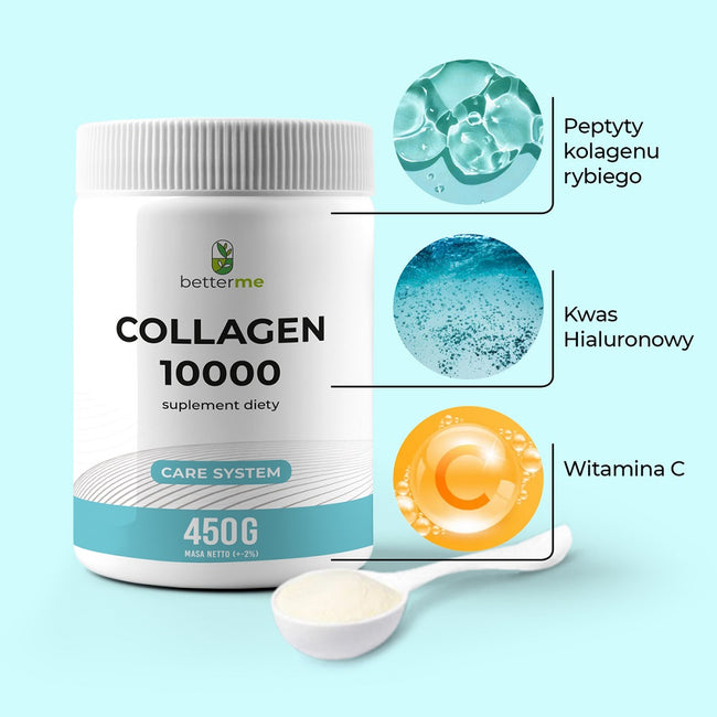 BetterMe Collagen 10000 Care System suplement diety na mocne stawy kości i mięśnie 450g