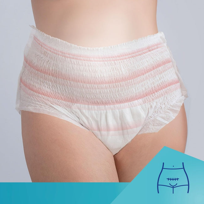 Canpol Babies Oddychające jednorazowe majtki poporodowe 2w1 z podkładem L/XL 5szt
