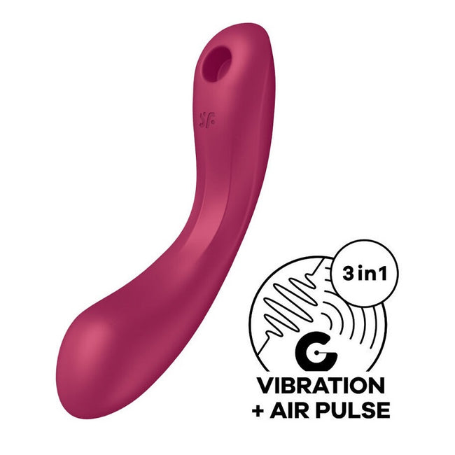 Satisfyer Curvy Trinity 1 stymulator łechtaczki z wibracjami Red