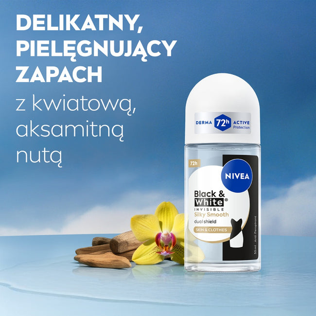 Nivea Black & White Invisible Silky Smooth antyperspirant w kulce 50ml