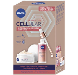 Nivea Cellular Expert Lift zestaw krem anti-age na dzień 50ml + 3-strefowe serum 30ml